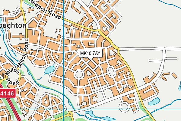 MK10 7AY map - OS VectorMap District (Ordnance Survey)