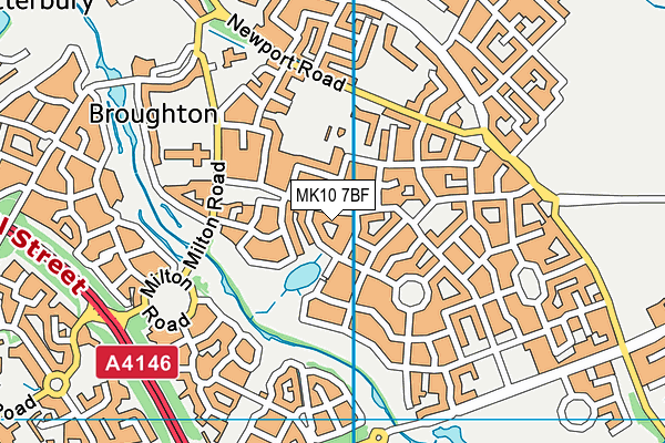 MK10 7BF map - OS VectorMap District (Ordnance Survey)