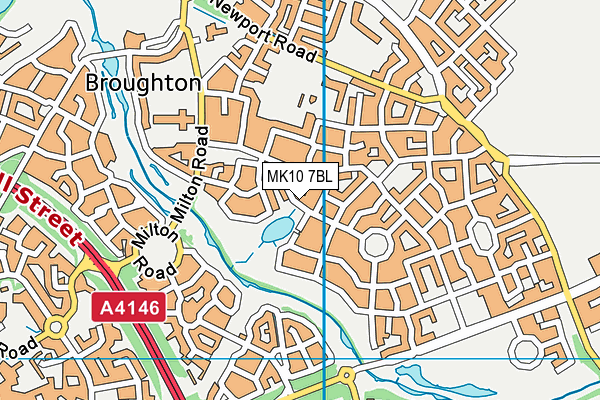 MK10 7BL map - OS VectorMap District (Ordnance Survey)