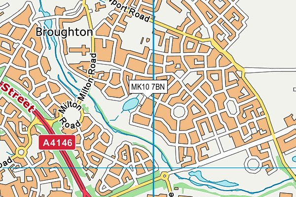 MK10 7BN map - OS VectorMap District (Ordnance Survey)