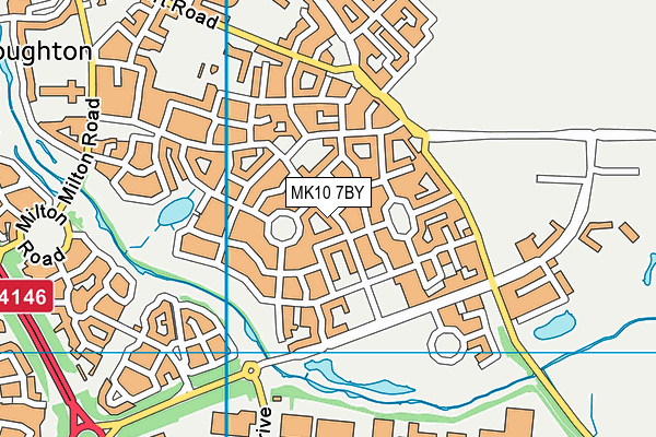 MK10 7BY map - OS VectorMap District (Ordnance Survey)