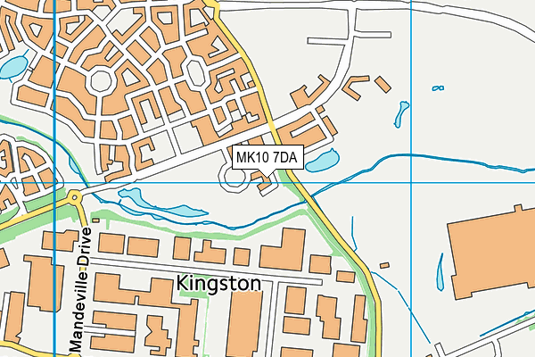 MK10 7DA map - OS VectorMap District (Ordnance Survey)