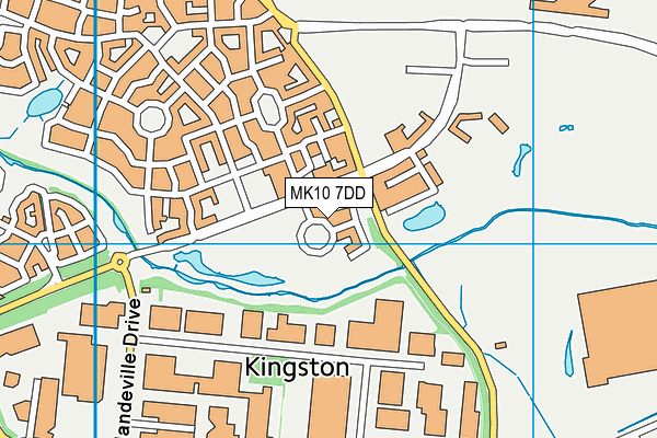 MK10 7DD map - OS VectorMap District (Ordnance Survey)