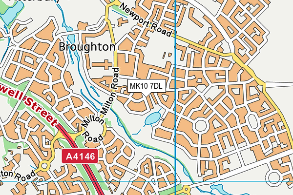 MK10 7DL map - OS VectorMap District (Ordnance Survey)