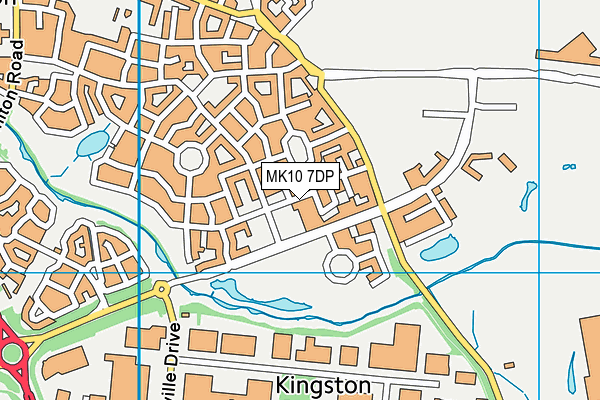 MK10 7DP map - OS VectorMap District (Ordnance Survey)