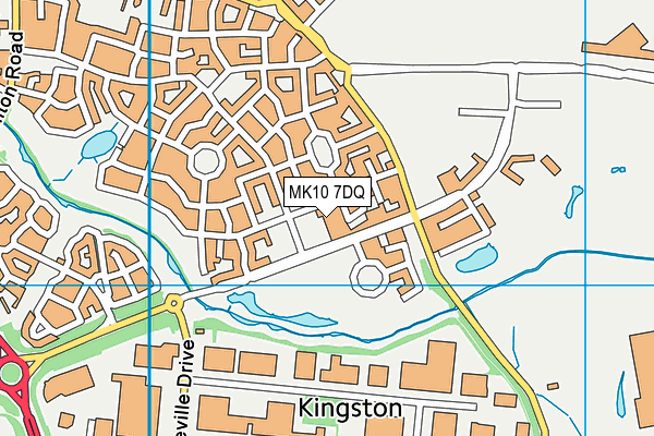 MK10 7DQ map - OS VectorMap District (Ordnance Survey)