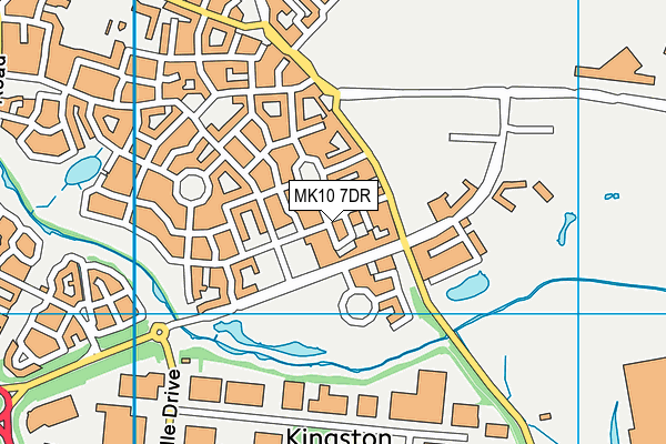 MK10 7DR map - OS VectorMap District (Ordnance Survey)