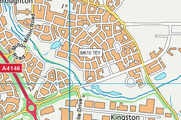 MK10 7EY map - OS VectorMap District (Ordnance Survey)