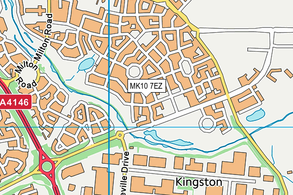MK10 7EZ map - OS VectorMap District (Ordnance Survey)