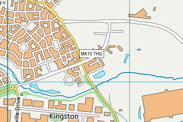 MK10 7HG map - OS VectorMap District (Ordnance Survey)