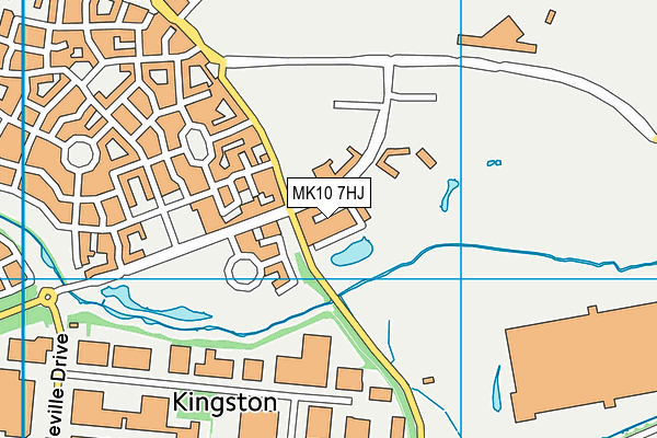 MK10 7HJ map - OS VectorMap District (Ordnance Survey)
