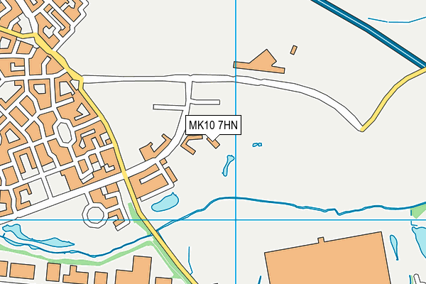 Brooklands Community Sports Pavilion map (MK10 7HN) - OS VectorMap District (Ordnance Survey)