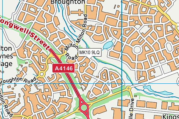 MK10 9LQ map - OS VectorMap District (Ordnance Survey)