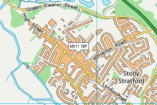 MK11 1BP map - OS VectorMap District (Ordnance Survey)