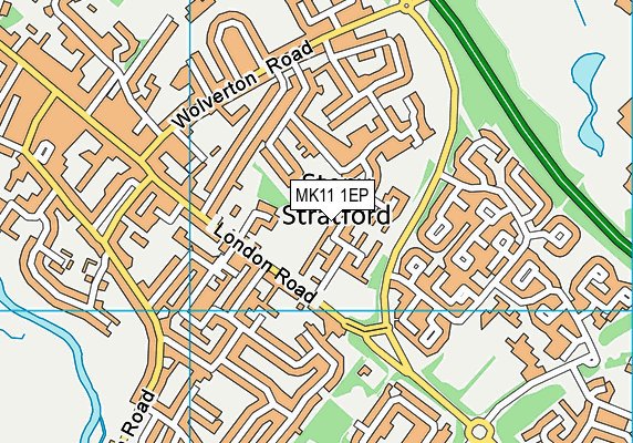 MK11 1EP map - OS VectorMap District (Ordnance Survey)