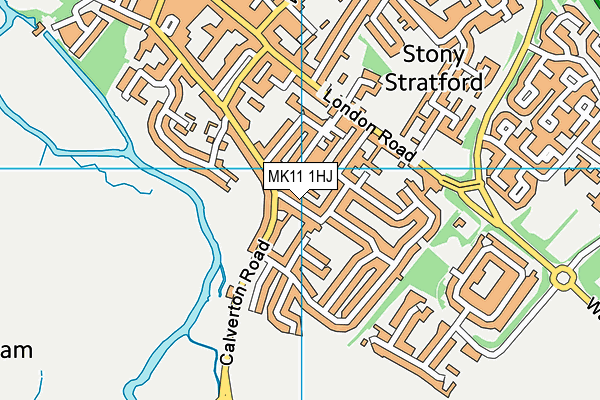 MK11 1HJ map - OS VectorMap District (Ordnance Survey)