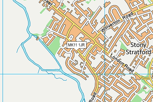 MK11 1JR map - OS VectorMap District (Ordnance Survey)