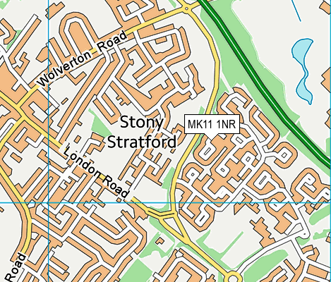 MK11 1NR map - OS VectorMap District (Ordnance Survey)