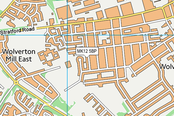 MK12 5BP map - OS VectorMap District (Ordnance Survey)