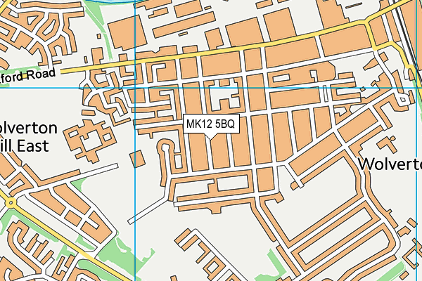 MK12 5BQ map - OS VectorMap District (Ordnance Survey)