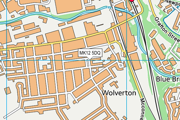 MK12 5DQ map - OS VectorMap District (Ordnance Survey)