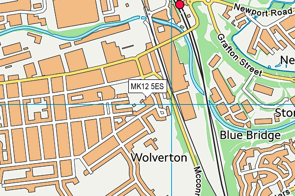 MK12 5ES map - OS VectorMap District (Ordnance Survey)