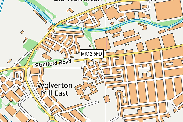 MK12 5FD map - OS VectorMap District (Ordnance Survey)