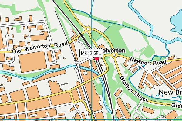 MK12 5FL map - OS VectorMap District (Ordnance Survey)