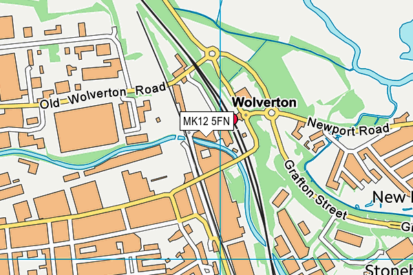 MK12 5FN map - OS VectorMap District (Ordnance Survey)