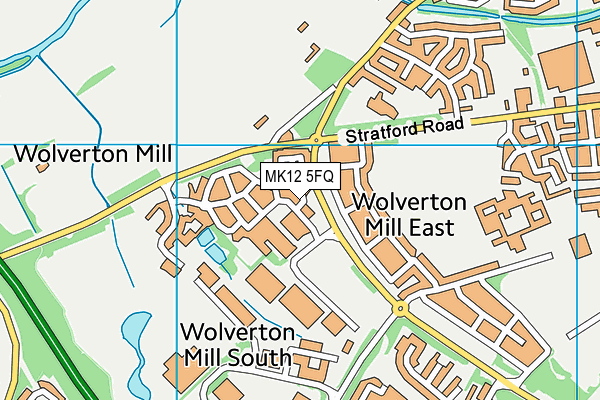 MK12 5FQ map - OS VectorMap District (Ordnance Survey)