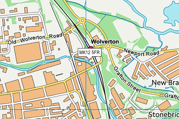 MK12 5FR map - OS VectorMap District (Ordnance Survey)