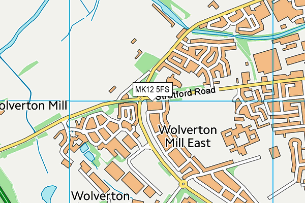 MK12 5FS map - OS VectorMap District (Ordnance Survey)