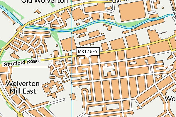 MK12 5FY map - OS VectorMap District (Ordnance Survey)