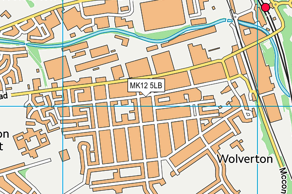 MK12 5LB map - OS VectorMap District (Ordnance Survey)