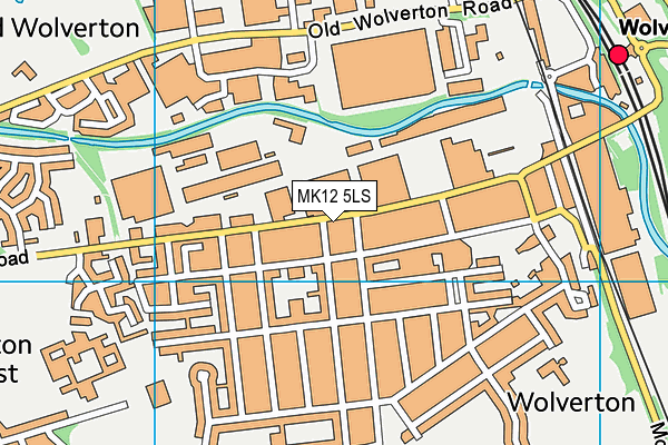 MK12 5LS map - OS VectorMap District (Ordnance Survey)