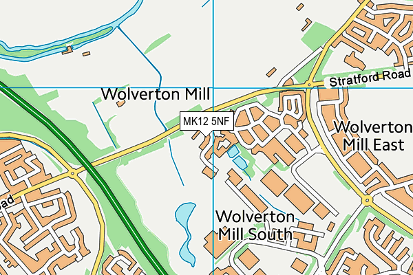 MK12 5NF map - OS VectorMap District (Ordnance Survey)