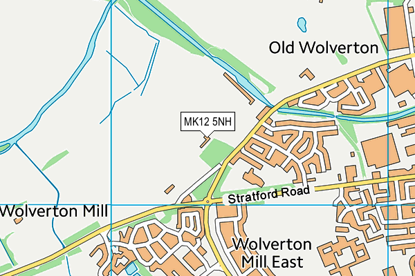 MK12 5NH map - OS VectorMap District (Ordnance Survey)