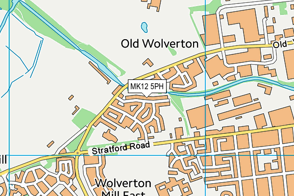 MK12 5PH map - OS VectorMap District (Ordnance Survey)