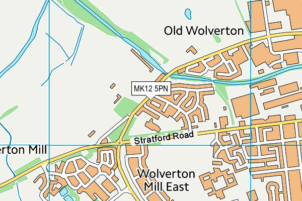 MK12 5PN map - OS VectorMap District (Ordnance Survey)