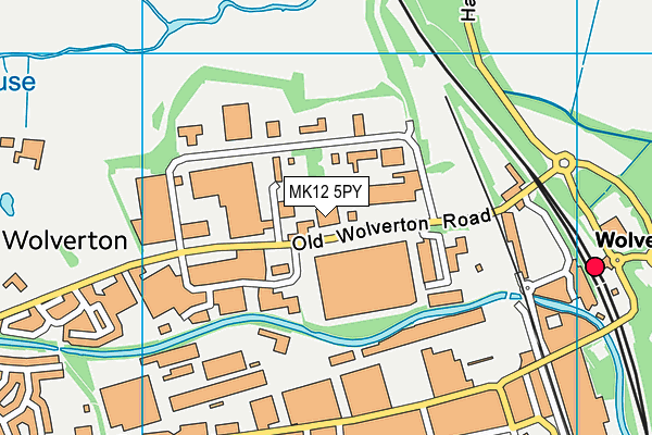 MK12 5PY map - OS VectorMap District (Ordnance Survey)