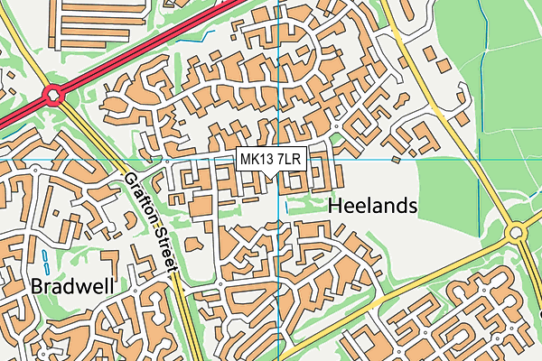 MK13 7LR map - OS VectorMap District (Ordnance Survey)