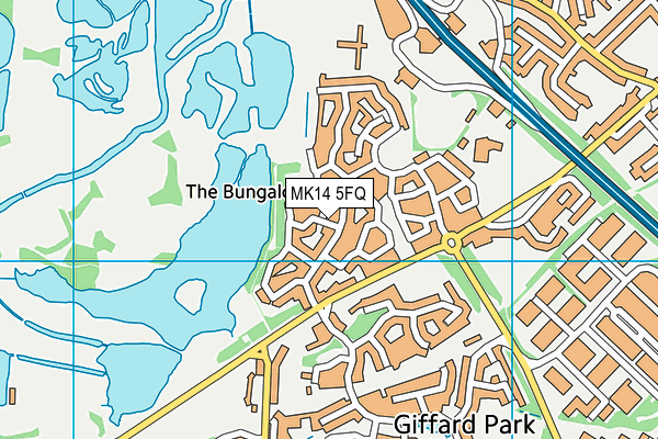 MK14 5FQ map - OS VectorMap District (Ordnance Survey)