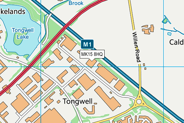 MK15 8HQ map - OS VectorMap District (Ordnance Survey)