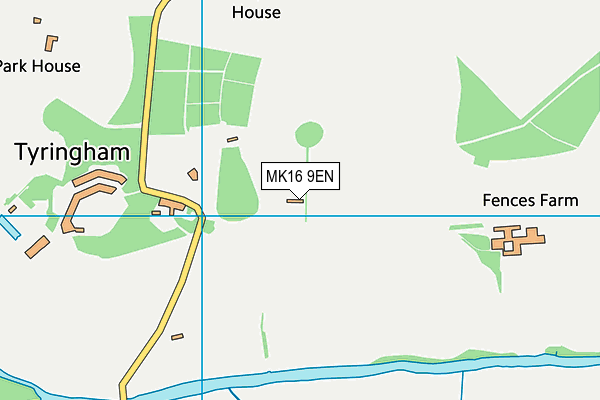 MK16 9EN map - OS VectorMap District (Ordnance Survey)