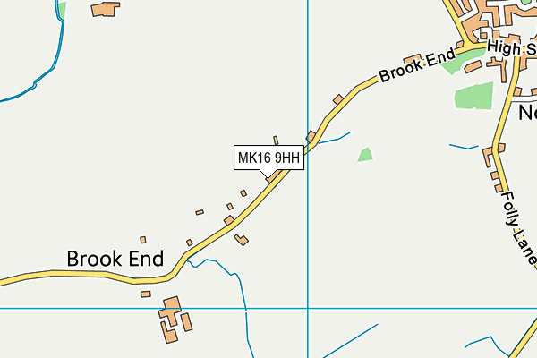 MK16 9HH map - OS VectorMap District (Ordnance Survey)