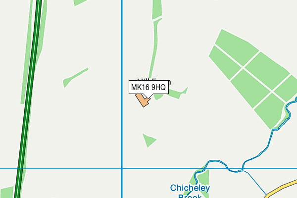 MK16 9HQ map - OS VectorMap District (Ordnance Survey)