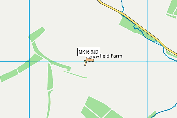 MK16 9JD map - OS VectorMap District (Ordnance Survey)