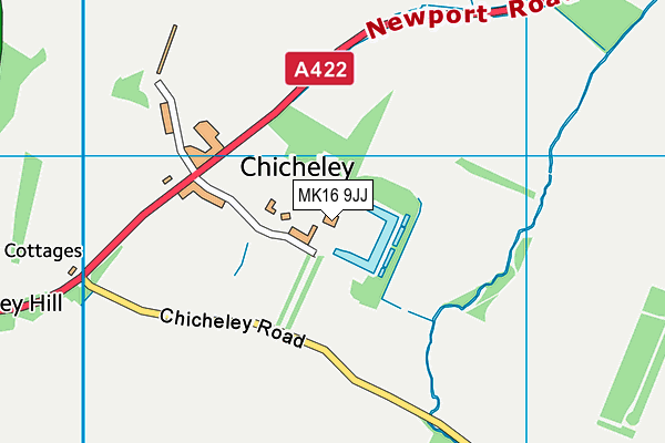 MK16 9JJ map - OS VectorMap District (Ordnance Survey)