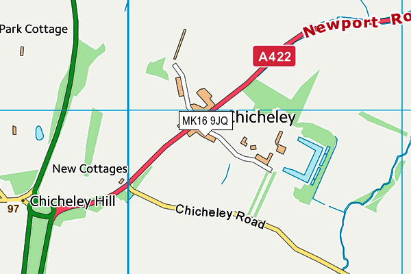 MK16 9JQ map - OS VectorMap District (Ordnance Survey)