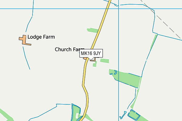 MK16 9JY map - OS VectorMap District (Ordnance Survey)